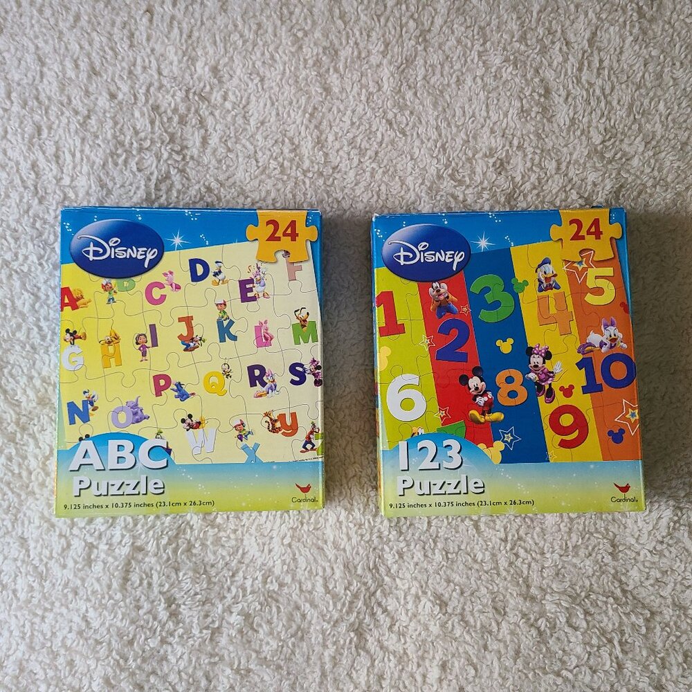 5/$30 Disney ABC Puzzle and 123 Puzzle